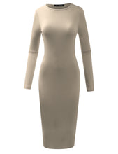 Load image into Gallery viewer, Long Sleeve Bodycon Dress
