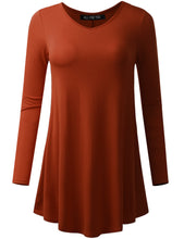 Load image into Gallery viewer, Long Sleeve Swing Tunic Top
