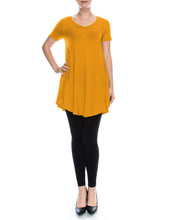 Load image into Gallery viewer, Short Sleeve Swing Tunic Top
