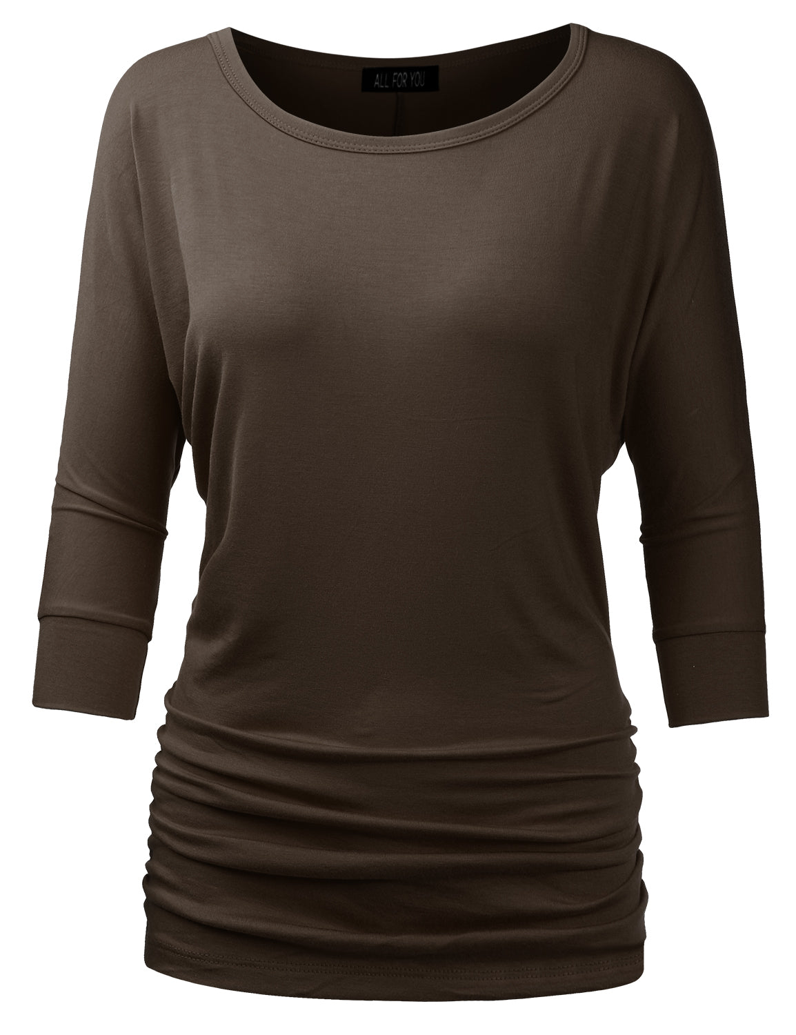 Plus Size V Neck Woven Airflow Dolman Short Sleeve Blouse Top with Front  Pocket and Relaxed Fit
