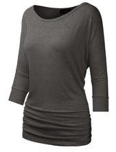 Load image into Gallery viewer, 3/4 Dolman Sleeve Blouse Top
