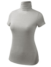 Load image into Gallery viewer, Turtleneck Short Sleeve Top
